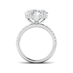 9ct White Gold Heart Lab Grown Diamond Ring 2