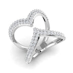 9ct White Gold Round Lab Grown Diamond Ring 1