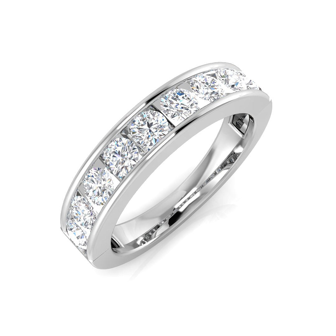 Platinum Round Lab Grown Diamond Ring 1