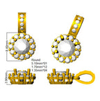 9ct Yellow Gold Round Lab Grown Diamond Pendant 2