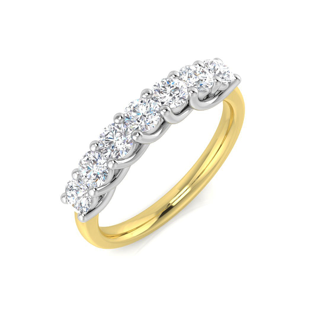 9ct Yellow Gold Round Lab Grown Diamond Ring 1