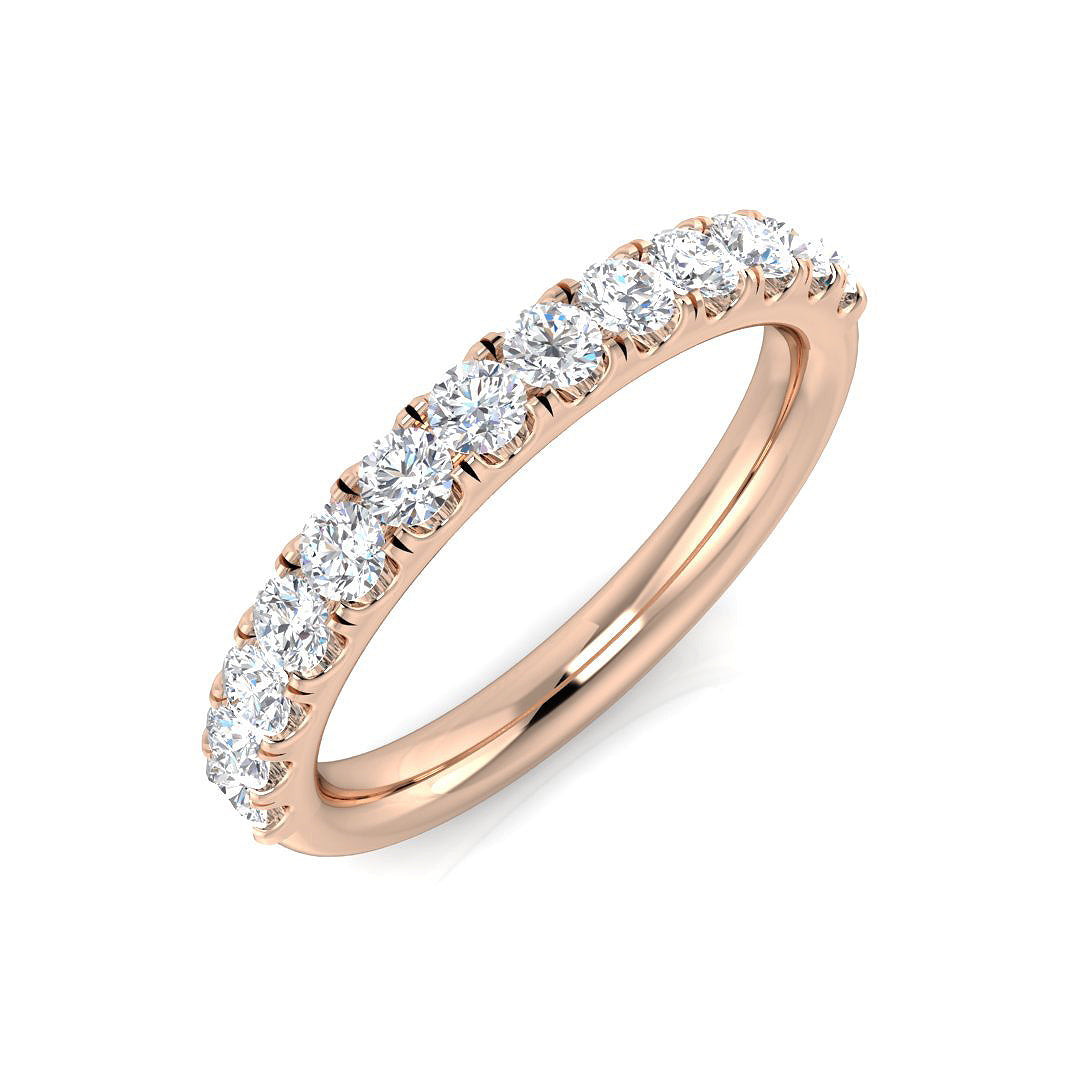18ct Rose Gold Round Diamond Ring 1