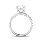 Platinum Emerald Cut Lab Grown Diamond Ring 2