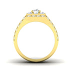 9ct Yellow Gold Round Lab Grown Diamond Ring 2