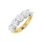 9ct Two Tone Round Lab Grown Diamond Ring 1