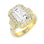 9ct Yellow Gold Radiant Lab Grown Diamond Ring 1