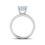 9ct White Gold Radiant Lab Grown Diamond Ring 2