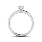 9ct White Gold Oval Lab Grown Diamond Ring 2