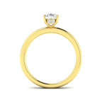 9ct Yellow Gold Oval Lab Grown Diamond Ring 2