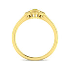 9ct Yellow Gold Baguette and Emerald Cut Diamond Ring 2