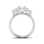Platinum Asscher Cut Lab Grown Diamond Ring 2