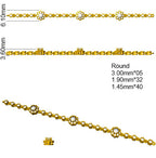 9ct Yellow Gold Round Lab Grown Diamond Bracelet 2