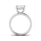 9ct White Gold Radiant Lab Grown Diamond Ring 2