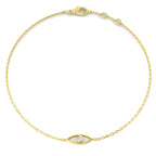 9ct Yellow Gold Round Lab Grown Diamond Bracelet 1