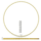 9ct White Gold Round Lab Grown Diamond Necklace 2