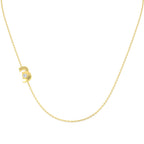9ct Yellow Gold Round Lab Grown Diamond Necklace 1