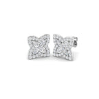 9ct White Gold Marquise Lab Grown Diamond Earrings 1