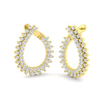 9ct Yellow Gold Round Lab Grown Diamond Earrings 1