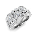 9ct White Gold Round Lab Grown Diamond Ring 1