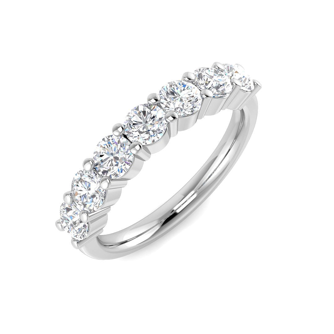 Platinum Round Lab Grown Diamond Ring 1
