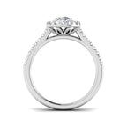 Platinum Round Lab Grown Diamond Ring 2