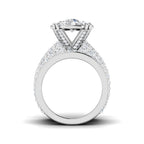 9ct White Gold Round Lab Grown Diamond Ring 2