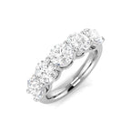 Platinum Round Lab Grown Diamond Ring 1