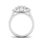Platinum Oval Lab Grown Diamond Ring 2