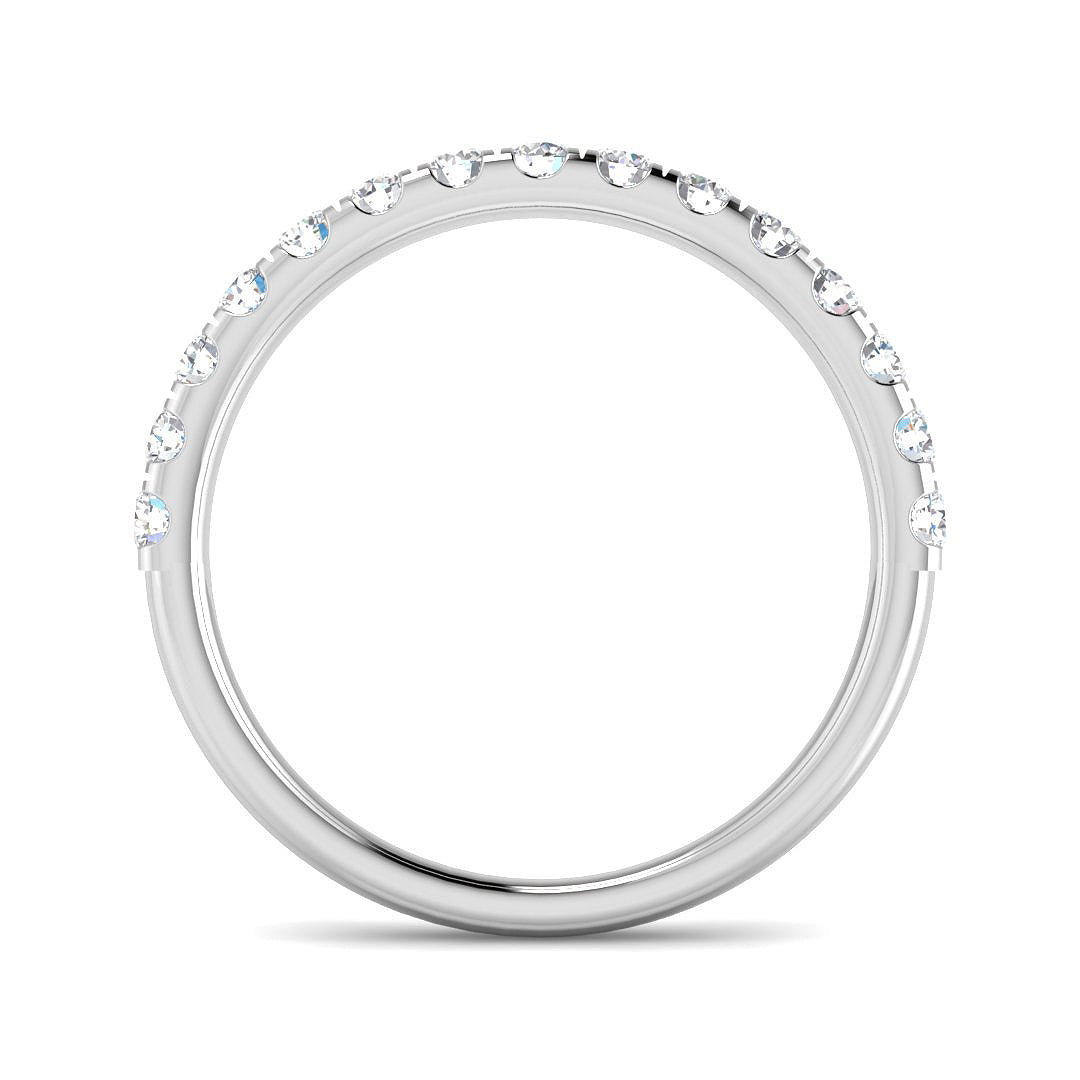 18ct White Gold Round Lab Grown Diamond Ring 2