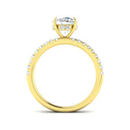 9ct Yellow Gold Round Lab Grown Diamond Ring 2