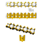 9ct Yellow Gold Round Lab Grown Diamond Bracelet 2
