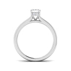 9ct White Gold Emerald Cut Lab Grown Diamond Ring 2