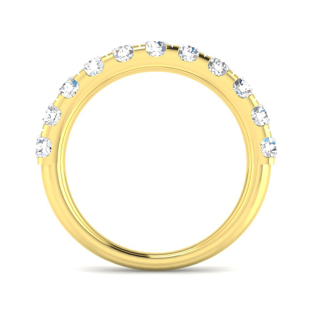 9ct Yellow Gold Round Diamond Ring 2