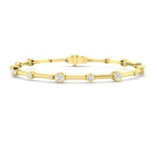 9ct Yellow Gold Round Lab Grown Diamond Bracelet 1