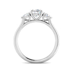 9ct White Gold Pear Lab Grown Diamond Ring 2