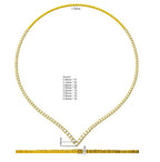 9ct White Gold Round Lab Grown Diamond Necklace 2