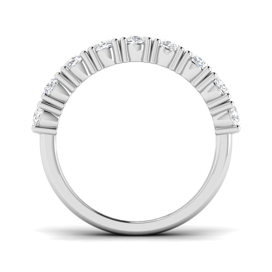 9ct White Gold Oval Lab Grown Diamond Ring 2