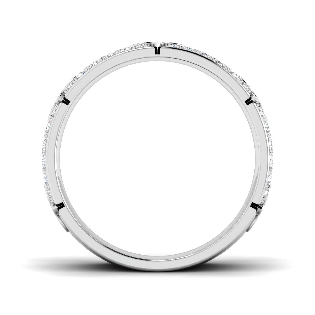 9ct White Gold Round Lab Grown Diamond Ring 2