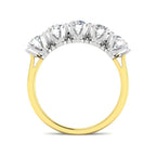 9ct Two Tone Round Cvd Old Cut Ring 2