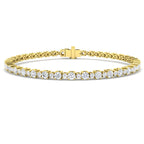 9ct Yellow Gold Round Lab Grown Diamond Bracelet 1