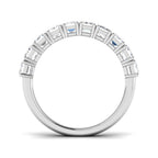 9ct White Gold Emerald Cut Lab Grown Diamond Ring 2