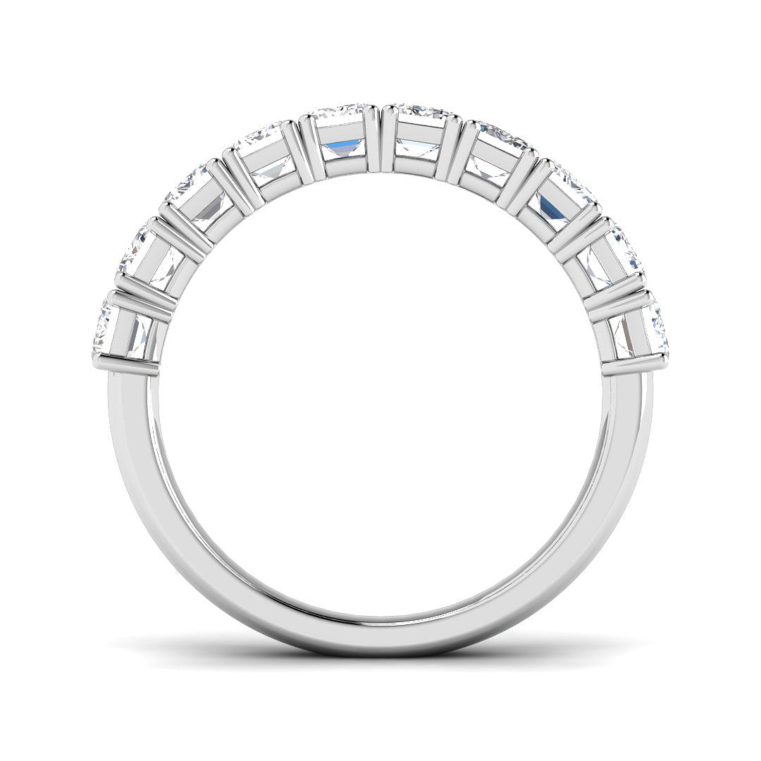 9ct White Gold Emerald Cut Lab Grown Diamond Ring 2