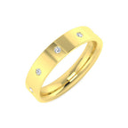 9ct Yellow Gold Round Lab Grown Diamond Ring 1