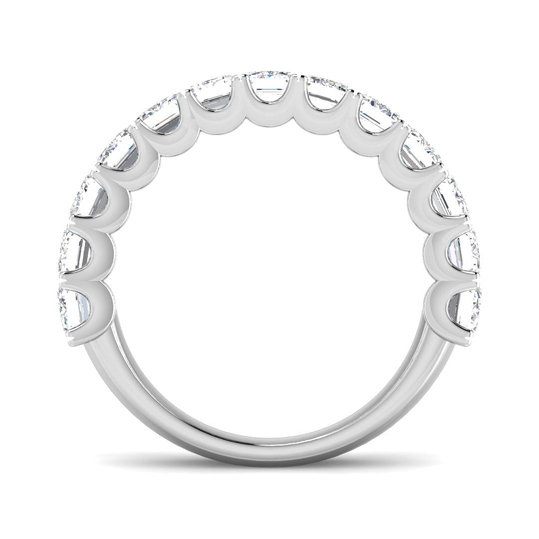 9ct White Gold Emerald Cut Lab Grown Diamond Ring 2