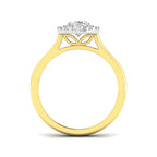 18ct Two Tone Oval Lab Grown Diamond Ring 2