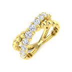 9ct Yellow Gold Round Lab Grown Diamond Ring 1
