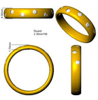 9ct Yellow Gold Round Lab Grown Diamond Ring 3