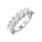 9ct White Gold Marquise Lab Grown Diamond Ring 1