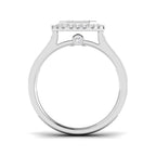9ct White Gold Round Lab Grown Diamond Ring 2