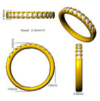 18ct Yellow Gold Round Lab Grown Diamond Ring 2